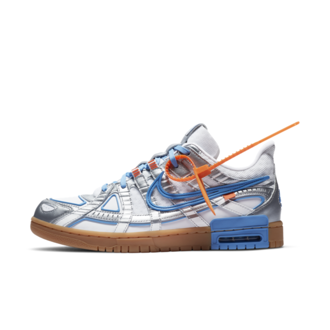 off white nike blue shoes