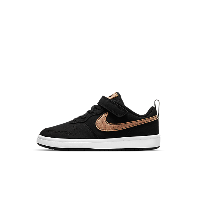 Nike Court Borough Low 2 Canvas Black Praline PS DC7950 001