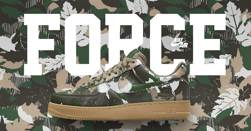 Nike presenteert de Air Force 1 iD in Camouflage Designs