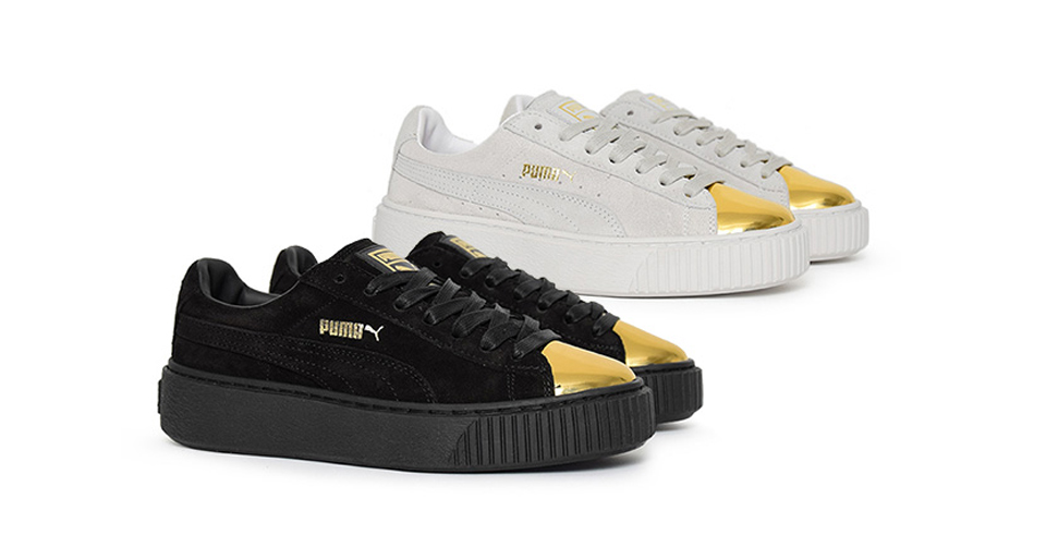 PUMA SUEDE PLATFORM GOLDEN TOES - Sneakerjagers