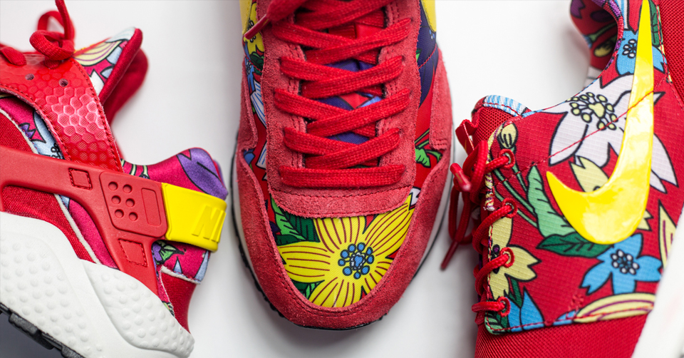Nike Aloha Pack Red Pack | Sneakerjagers Nike Air Max Plus University Red Black Tour Yellow