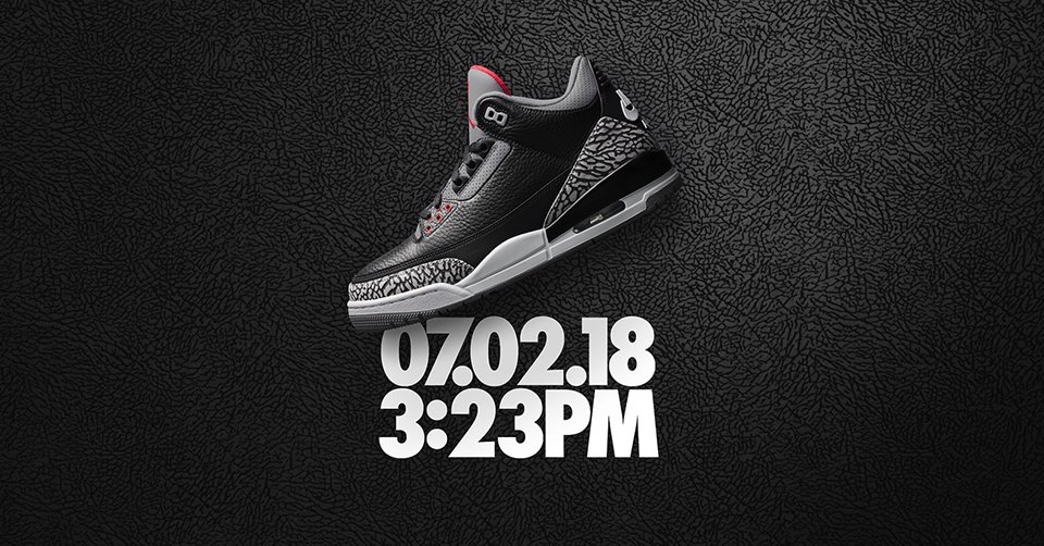 Als eerste de Air Jordan 3 &#8216;Black Cement&#8217; bemachtigen?