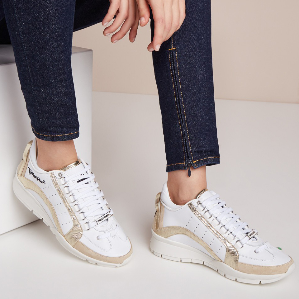 dsquared witte sneakers