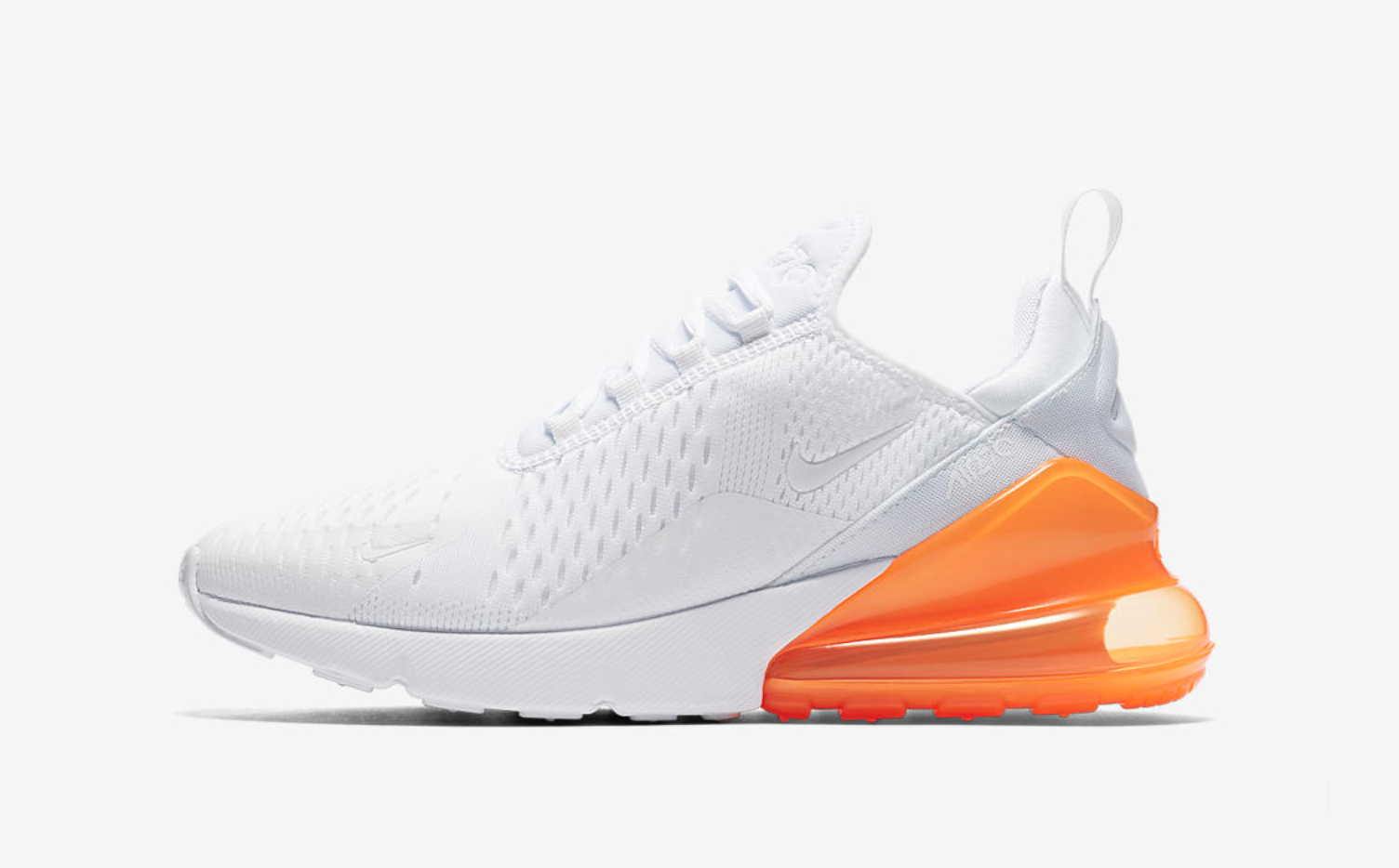 nike air max 270 wit met oranje