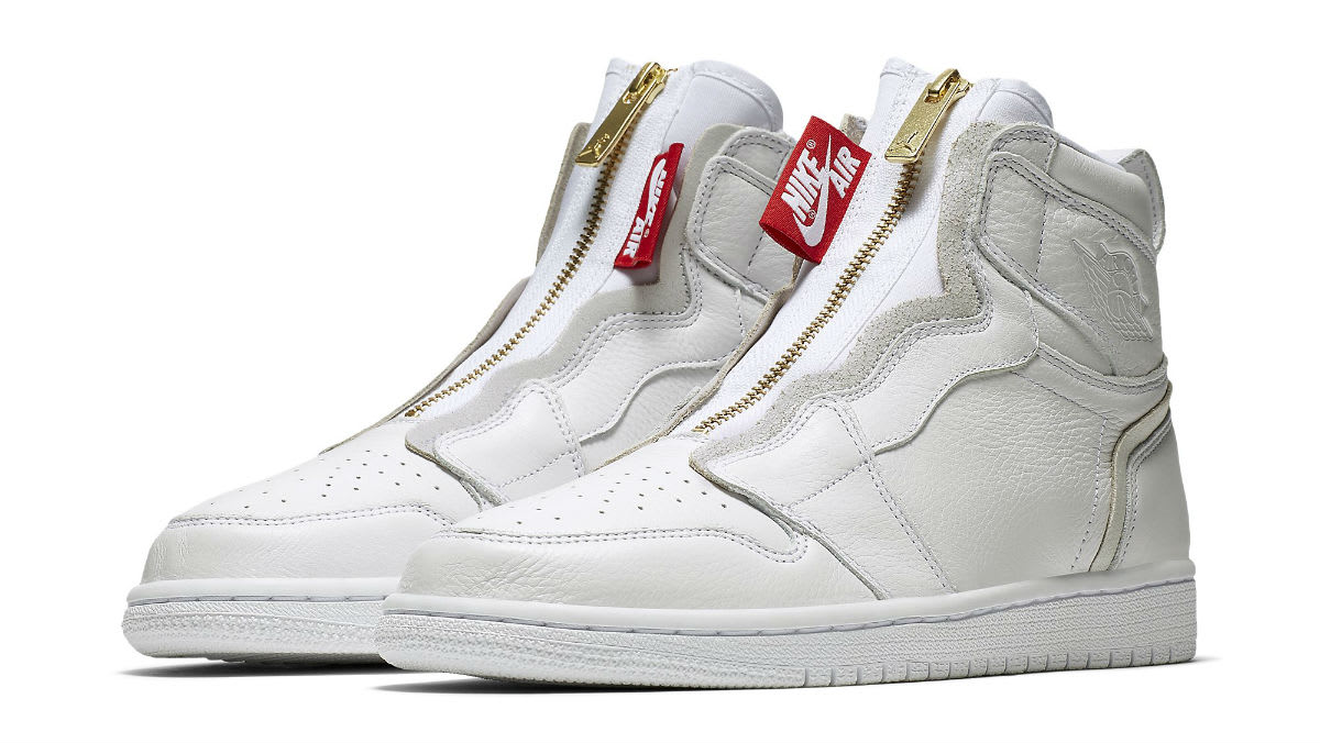 air jordan 1 high zip white