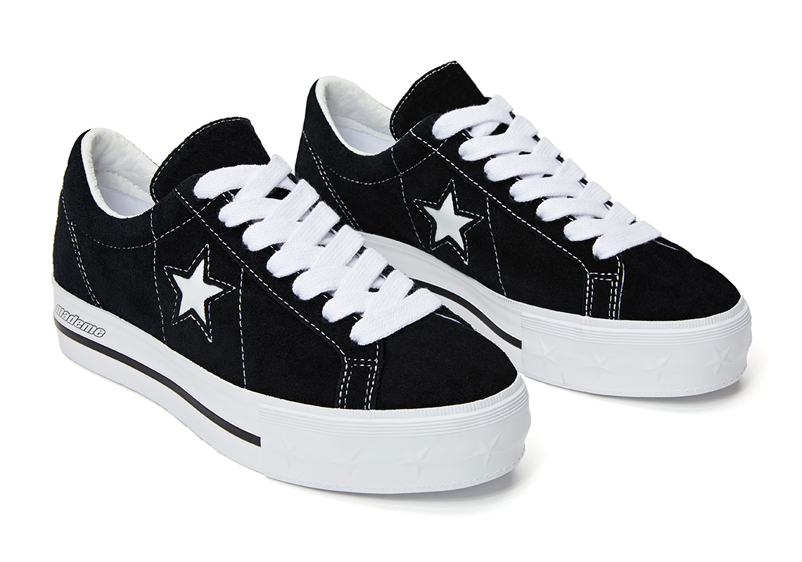 converse one star x mademe suede platform sneaker