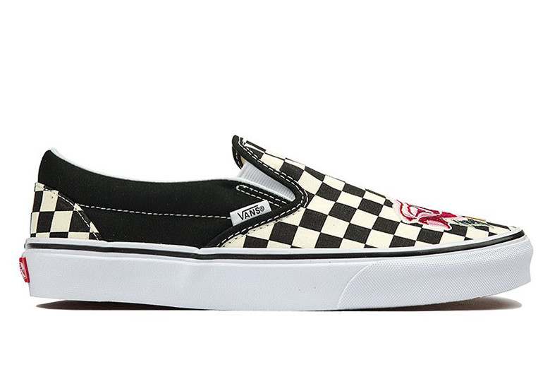 Vans satin deals patchwork slip on