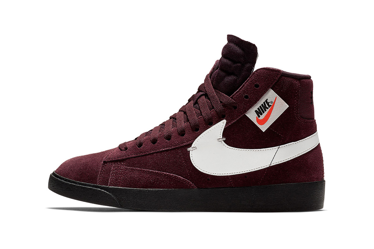 nike blazer mid rebel burgundy