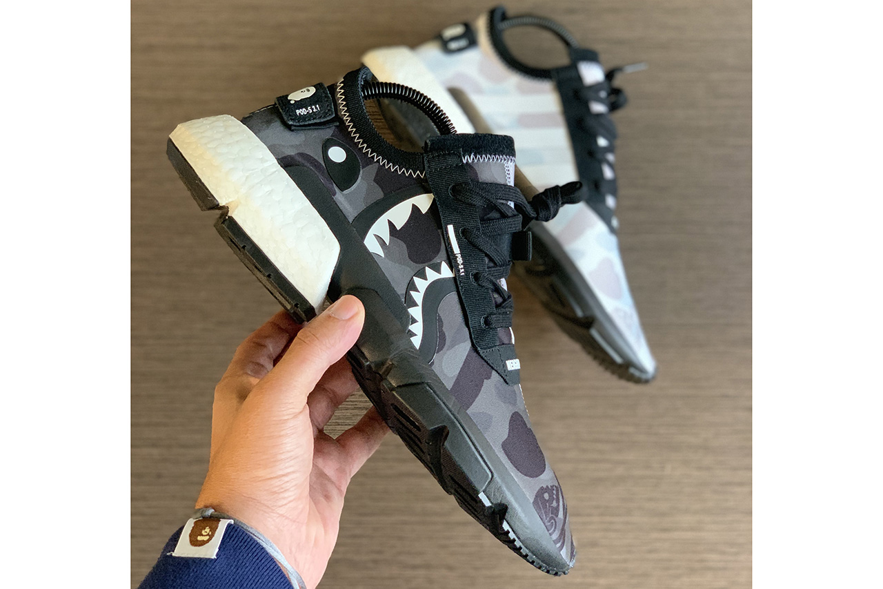 Adidas pod store x bape