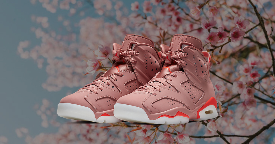 nike Air Jordan 6 Dames Roze