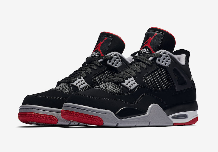Release info: Air Jordan 4 'Bred 