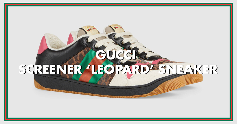 Gucci released &#8216;Leopard&#8217; Screener sneaker
