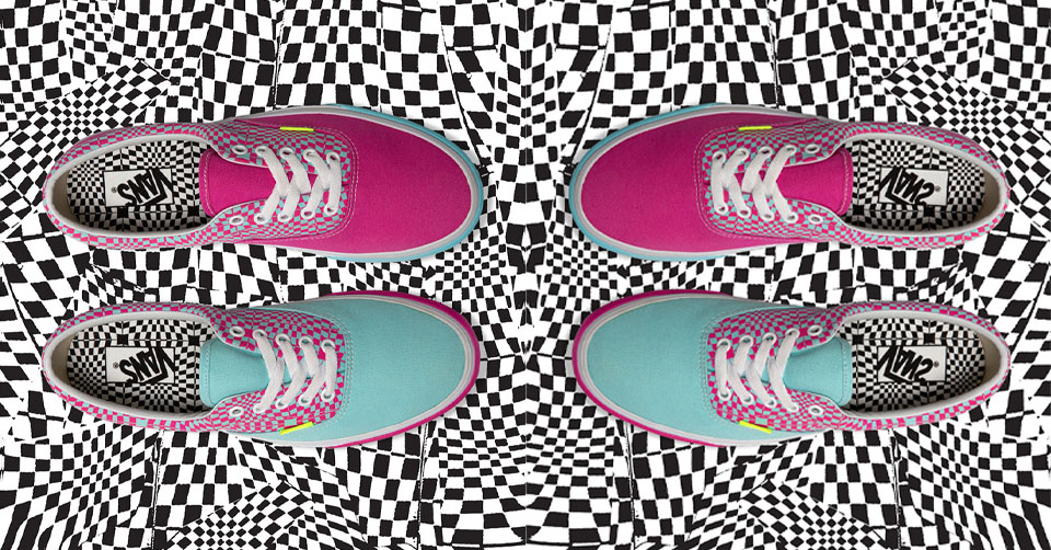 vans era warped check