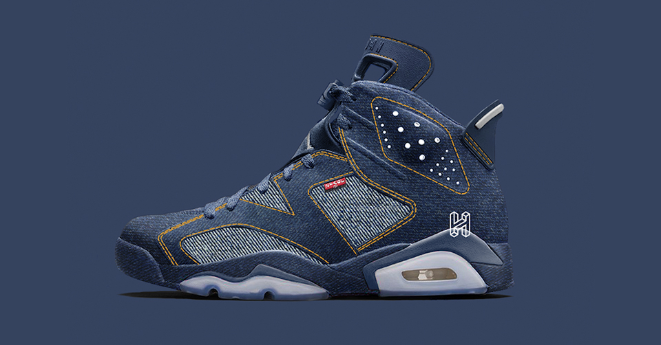 Nike Air Jordan 6 Low Blauw