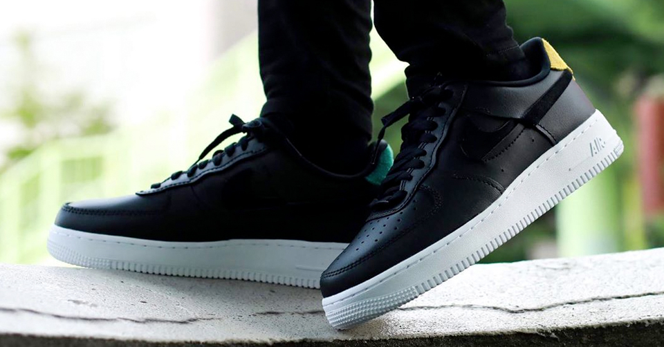 nike air force 1 inside out black