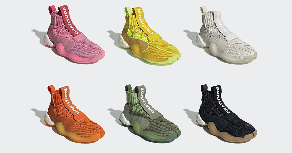 Nieuwe Colorways Van De Pharrell X Adidas Crazy Byw Sneakerjagers