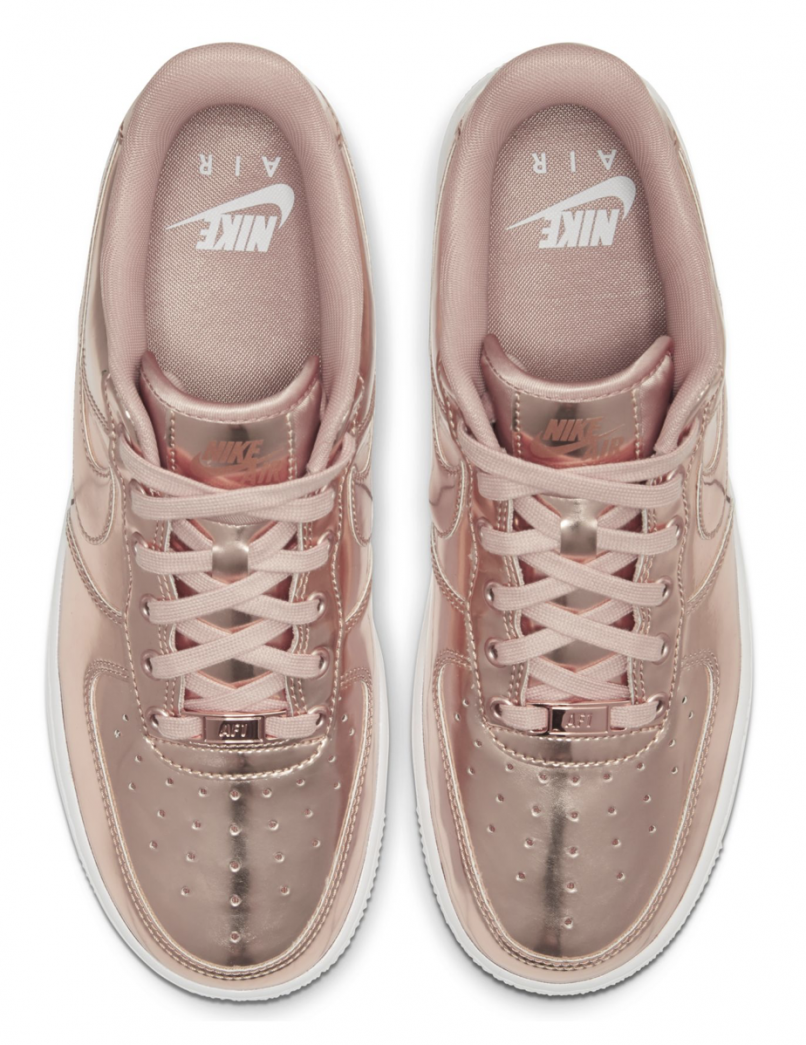Nike Air Force 1 SP 'Liquid Metal' Rosé Gold