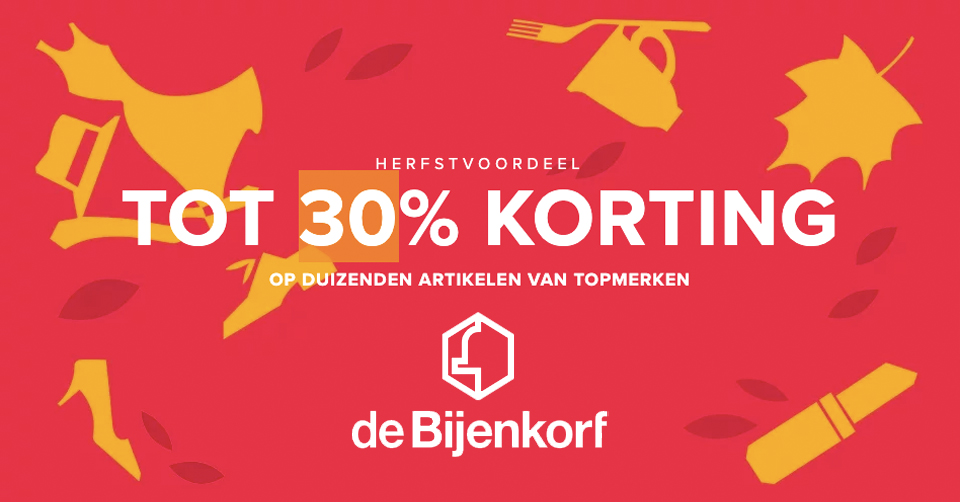 Herfstvoordeel: Tot wel 30% korting op vele sneakers bij de Bijenkorf