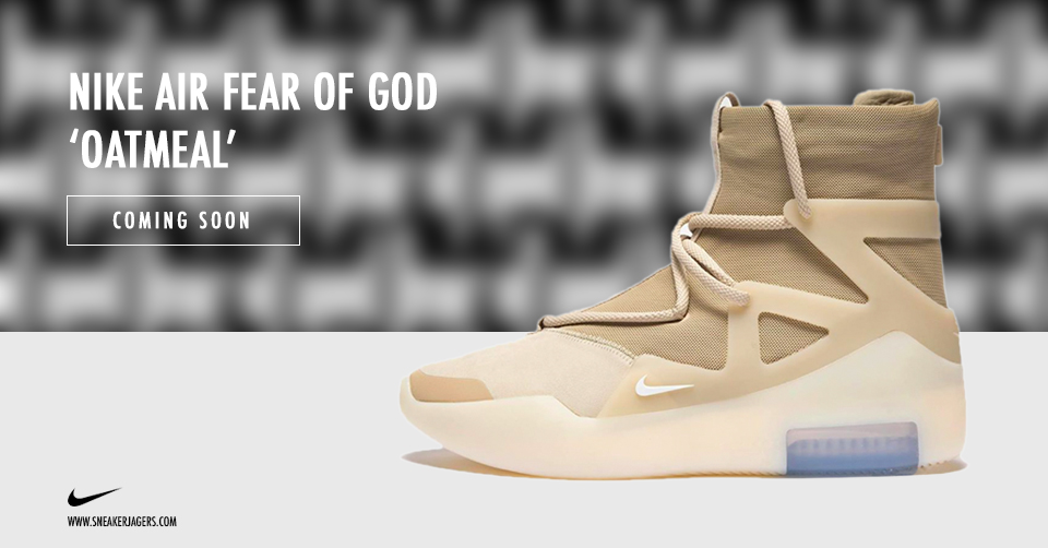 De Nike Air Fear of God 1 'Oatmeal 