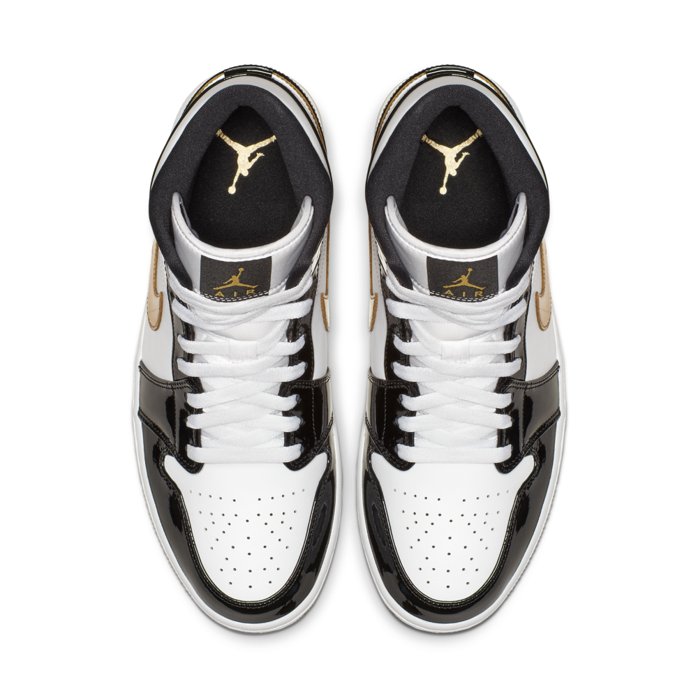 De nieuwe Air Jordan 1 Mid 'Black/Gold 
