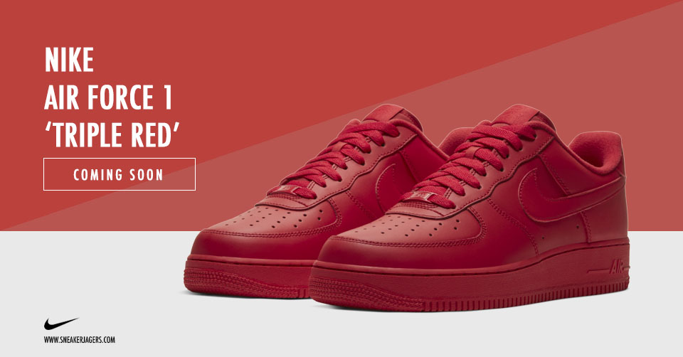 air force 1 low triple red