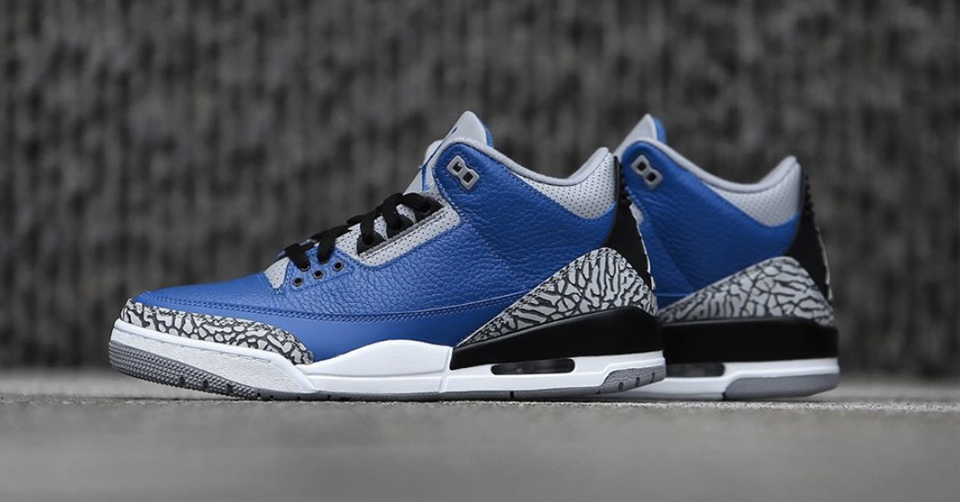 Release Reminder van de Air Jordan 3 &#8216;Blue Cement&#8217;