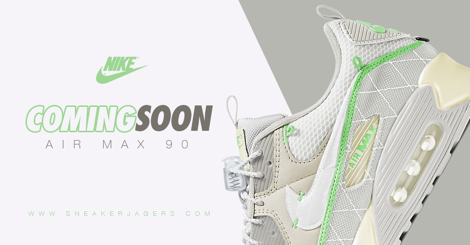 De Nike Air Max 90 Trail &#8216;Light Bone&#8217; heeft veel opvallende details