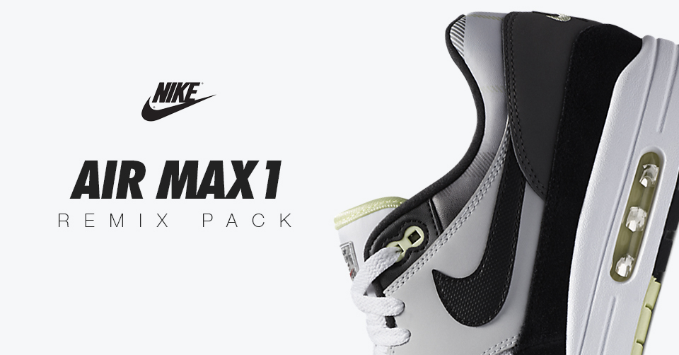 De iconische Air Max 1 verschijnt in een bijzonder &#8216;Remix Pack&#8217;