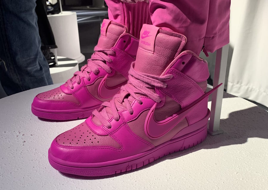 nike x ambush dunk high cosmic fuchsia