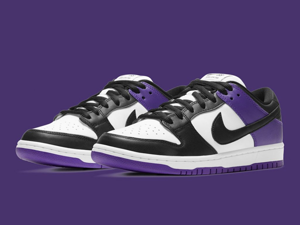 nike dunk sb low court purple