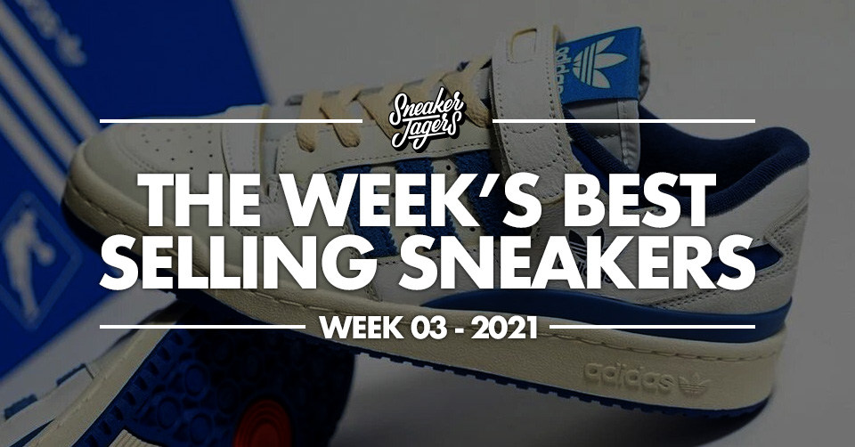 De 5 best verkochte sneakers van week 3 &#8211; 2021