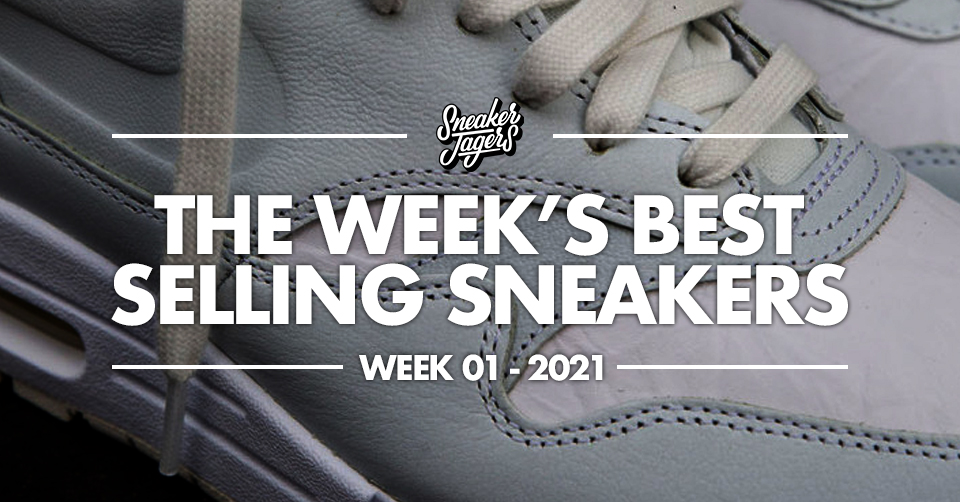 De 5 best verkochte sneakers van week 1 &#8211; 2021