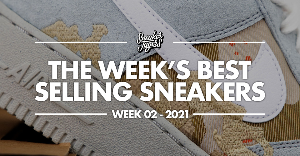 De 5 best verkochte sneakers van week 2 &#8211; 2021