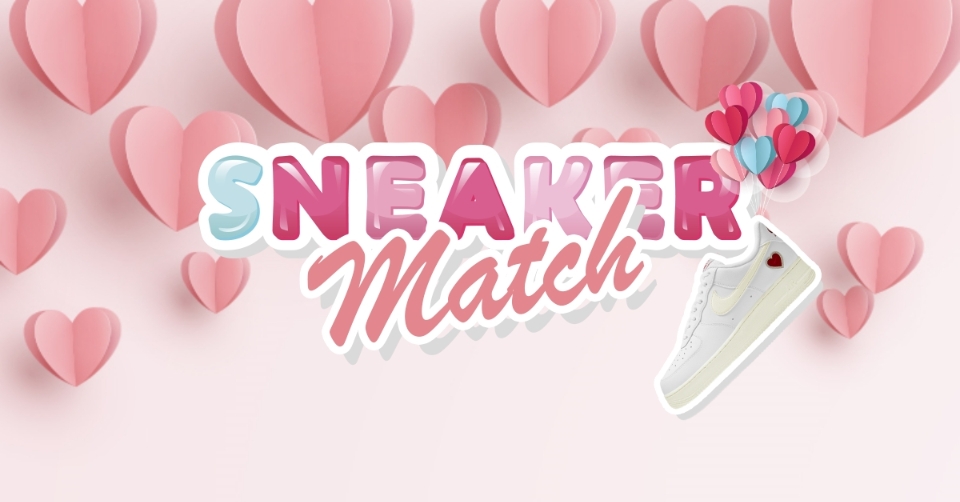 Laat je koppelen aan je perfecte sneaker voor Valentijnsdag!