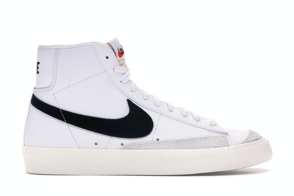 white nikes black swoosh