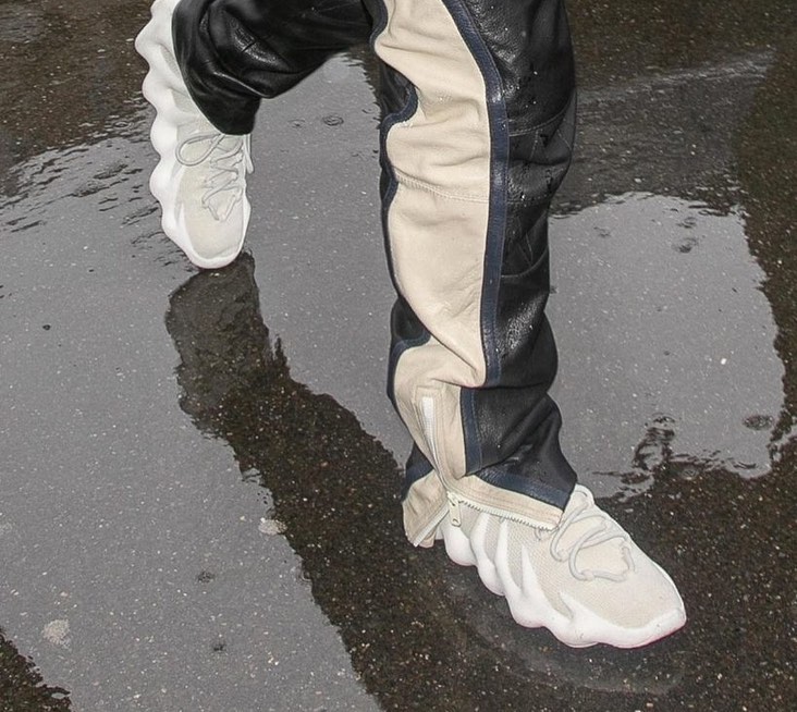 yeezy 450 dark slate on feet