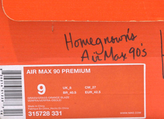 Patta x Nike Air Max 90 ‘Homegrown Grass’ (2006) 315728 331