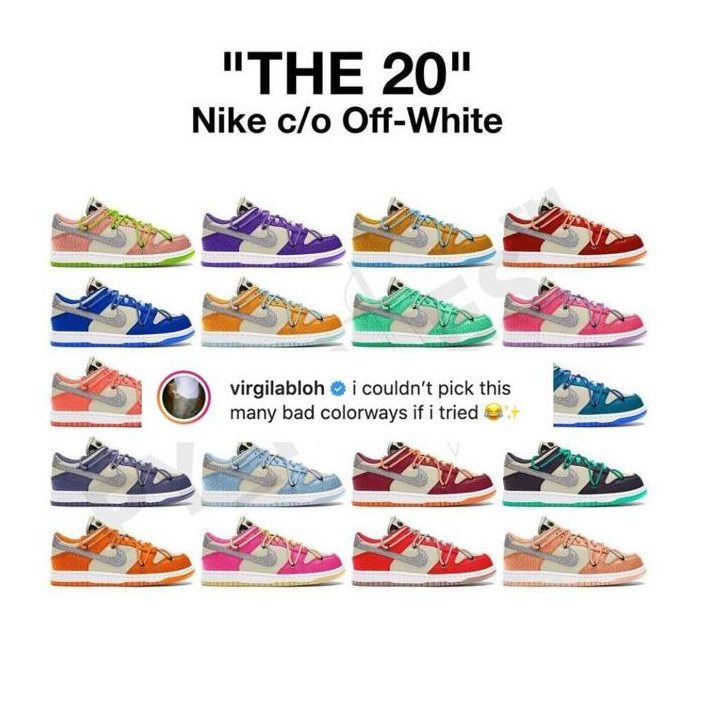 dunk off white lot 13