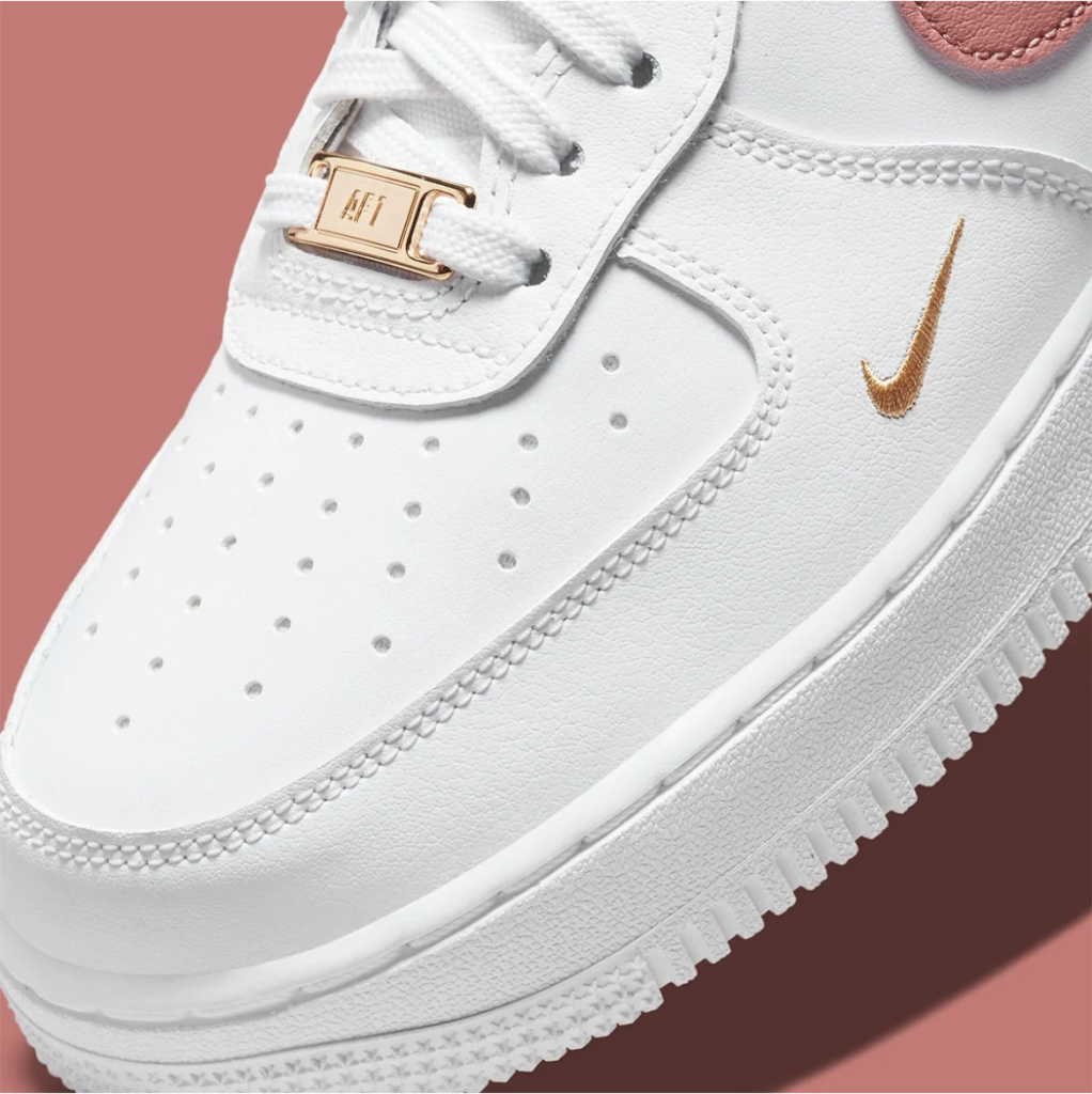 Nike Air Force 1 Low Rust Pink | CZ0270-103 | gold swoosh