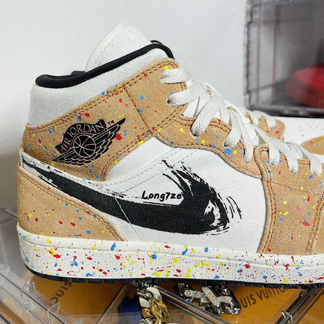 paint splatter jordan 1