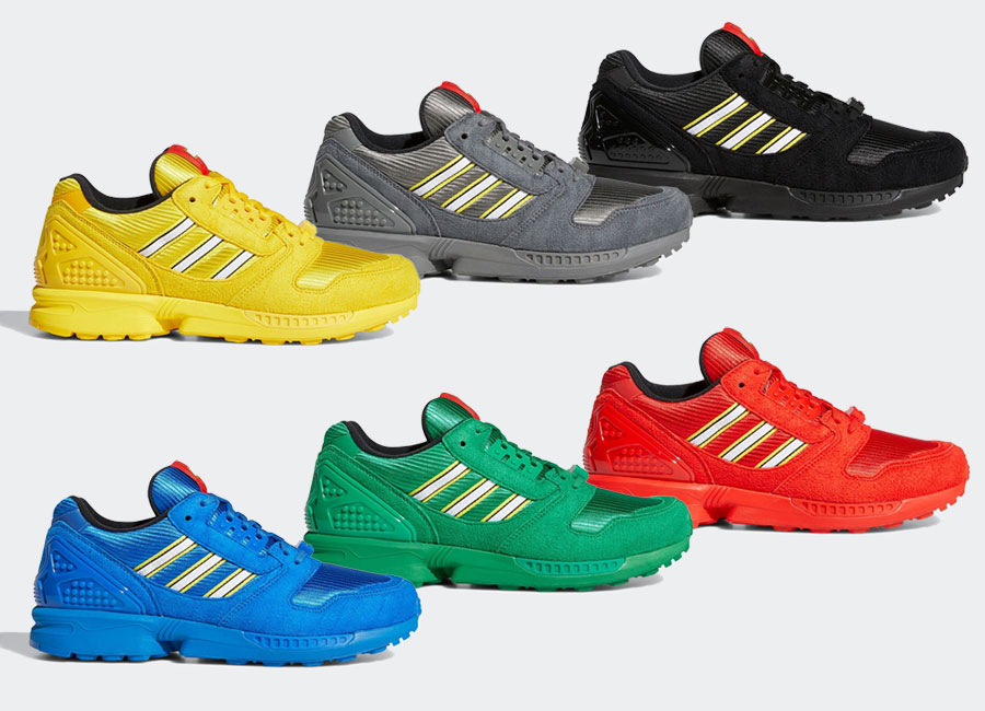 LEGO x adidas ZX 8000 is back with 6 new colorways - Sneakerjagers