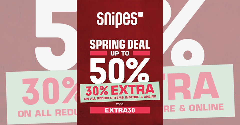 Snipes sale &#8211; shop met 30% extra korting
