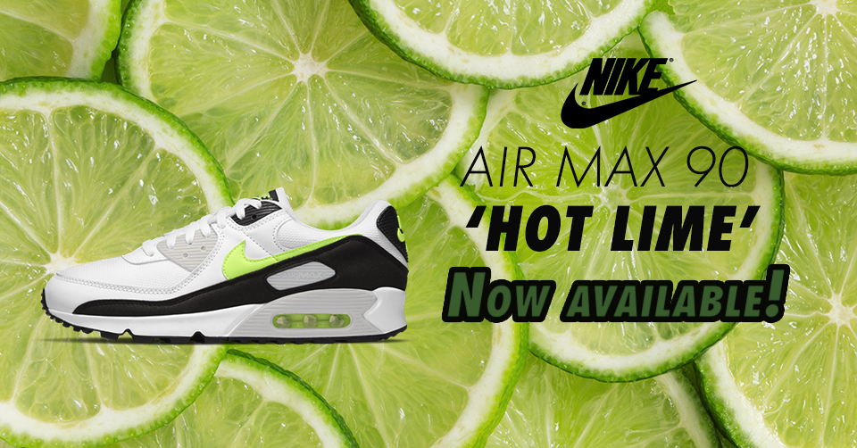 De OG Air Max 90 'Hot Lime' (1991) is eindelijk terug en nu verkrijgbaar
