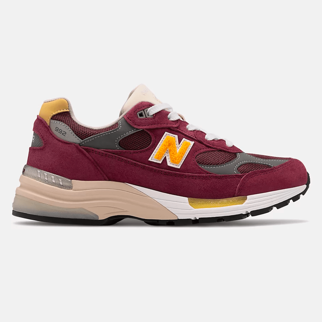 new balance 992 maroon