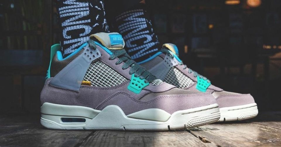 Check hier de nieuwe beelden van de Union La x Air Jordan 4 Taupe Haze
