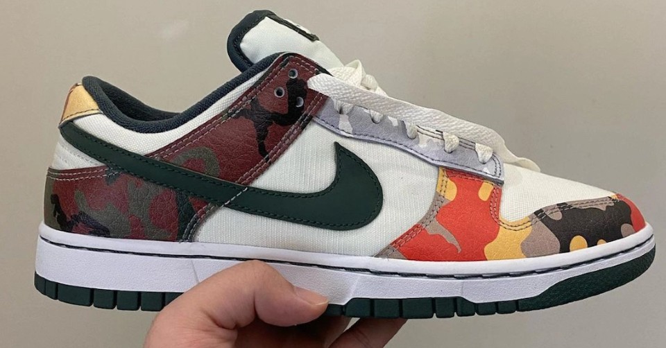 De Nike Dunk Low komt in een 'Multi Camo' colorway - Sneakerjagers
