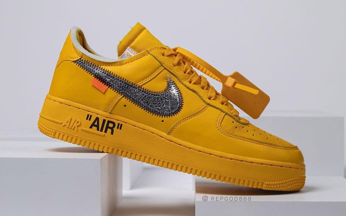 nike air force 1 x off white university gold