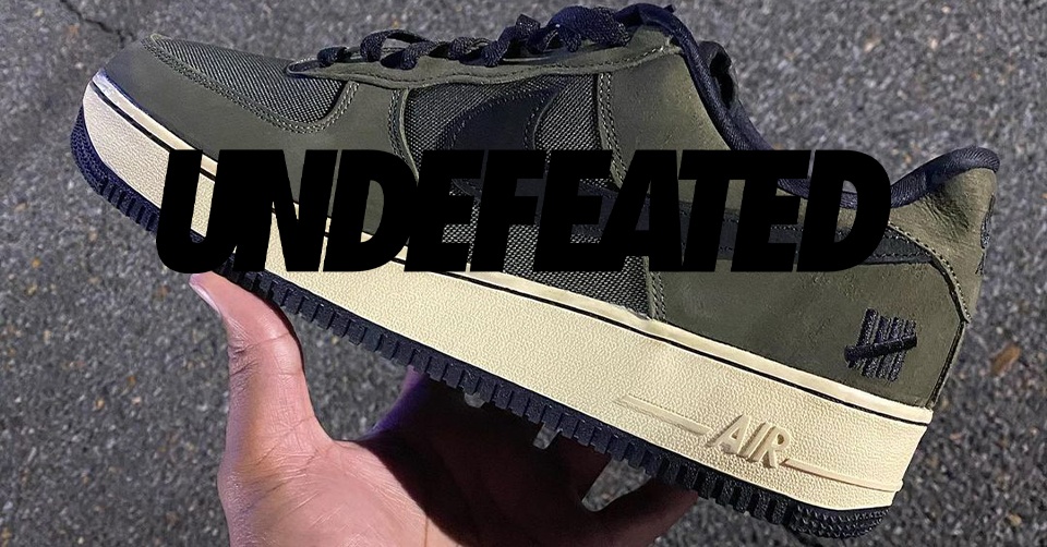 Eerste blik op UNDEFEATED x Nike Air Force 1 'Ballistic'
