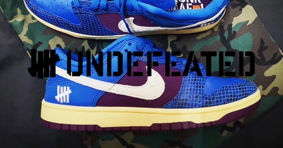 Weer een nieuwe UNDEFEATED x Nike Dunk low onthuld