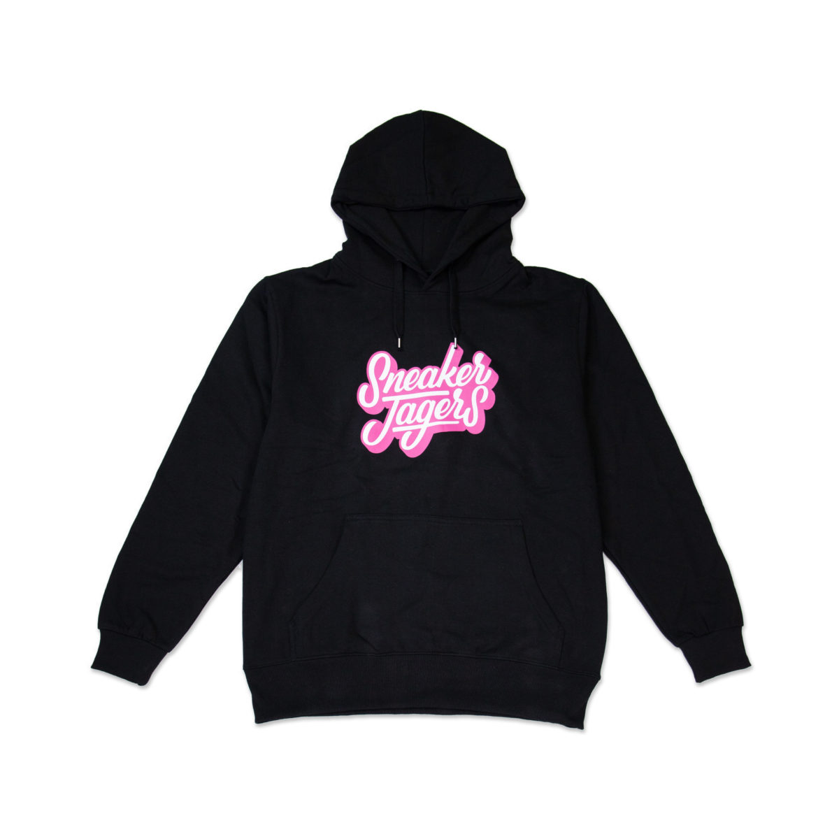 Sneakerjagers hoodie black hyper pink